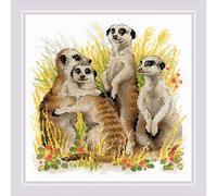 Riolis Kreuzstich-Set Erdmännchen, Zählmuster
