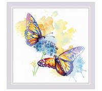 Riolis Kreuzstich Set Farbiger Flug, Zählmuster, 30x30cm