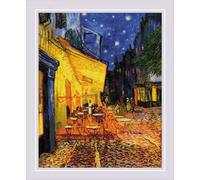 Riolis Night Cafe by V. Van Gogh Counted Cross Stitch Kit - Blue