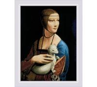RIOLIS - Lady with an Ermine After L. da Vinci 2222, Cross Stitch Kits 11¾"x15¾, Cross Stitch Kits for Adults, Counted Cross Stitch Kits, Embroidery Kit for Beginners & Advanced, Crossstitching Kits