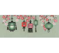 Riolis counted cross stitch Kit Lanterns, DIY