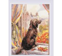 RIOLIS Let's go for a Walk! 2256, Cross Stitch Kit 7" x 9½", Cross Stitch Kits for Beginners & Advanced, Crossstitching Kits Adult, Counted Stitching Kits, Embroidery Kit