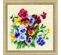 Riolis Pansy Medley Counted Cross Stitch Kit