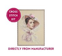 RIOLIS PREMIUM Counted Cross Stitch Kit 100/028 Lilac Evening- Woman Portrait