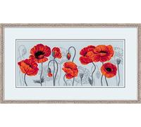 Riolis Premium Cross Stitch Kit - 100/037 - Scarlet Poppies