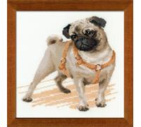 Riolis Pug Dog Counted Cross Stitch Kit