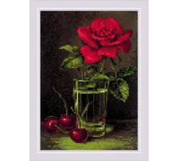 Riolis Rose & Sweet Cherry Counted Cross Stitch Kit