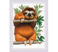 RIOLIS Sloth Kit Counted Cross-Stitch Kit