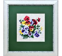 Riolis Pansy Medley Counted Cross Stitch Kit