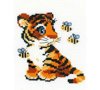 Riolis Stickbildset Kreuzstich Tiger, Zählmuster