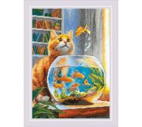 Riolis Sunset Chevron Observer Counted Cross Stitch Kit