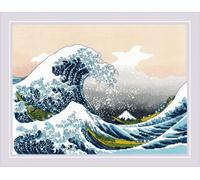 Riolis The Great Wave off Kanagawa Counted Cross Stitch Kit