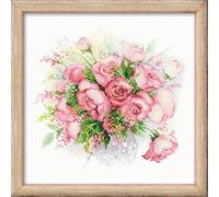 Riolis Watercolour Roses Counted Cross Stitch Kit