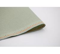 RIOLIS - Zweigart Aida 14ct Sage Green 3706/6082 Cross Stitch Fabric 50x50cm 14 Count Aida for Embroidery and Half Stitch Cotton Cross Stitch