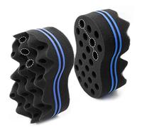RioRand® Magic Twist Hair Sponge,Barber Sponge Brush 2 in 1,10 & 16 mm Hole diamete(Dimension: 190 * 115 * 65 mm)