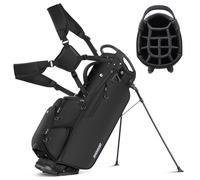 RIOROO Golf Stand Bag, Lightweight Waterproff Golf Club Bags with 14 Way Top Driver, 9 Pockets, Adjustable Double Shoulder Strap Golf Bags for Men Women
