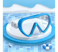 RIOROO Snorkel Mask for Kids,Swimming Goggles Kids with Nose Cover for Boys Girls Youth Children,Diving Mask Kids No Leak Anti Fog Waterproof 180°Clear View Kids Swim Goggles for Age 4-15 Years