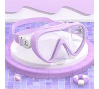 RIOROO Snorkel Mask for Kids,Swimming Goggles Kids with Nose Cover for Boys Girls Youth Children,Diving Mask Kids No Leak Anti Fog Waterproof 180°Clear View Kids Swim Goggles for Age 4-15 Years