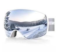 RIOROO Unisex Ski Goggles for Women Men, Snowboard Goggles over Glasses Compatible Helmet, Anti-Fog OTG Design Dual Lens 100% UV400 Protection
