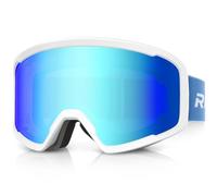 RIOROO Unisex Ski Goggles for Women Men, Snowboard Goggles over Glasses Compatible Helmet, Anti-Fog OTG Design Dual Lens 100% UV400 Protection
