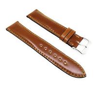 Rios Cordovan Chicago Watch Strap 19 mm Light Brown - Cognac Full Bug Band Made in Germany