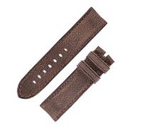 RIOS1931 Derby Genuine Vintage Leather Watch Strap in Mocha (24mm (22mm Buckle), Without Buckle)