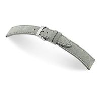 RIOS1931 Franklin 20mm Grey Vintage Velour Watch Strap, Handmade in Germany