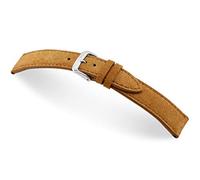 RIOS1931 Franklin 22mm Vintage Velour Classic Watch Strap Handmade in Germany Light Brown