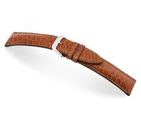 RIOS1931 Men's Watch Strap Imperial Mod. 248 Genuine Alligator Leather Width 22 mm Length 114/82 mm Colour Cognac, brown, Strap.