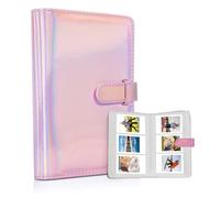 Riosin 108 Pockets Mini Album Compatible with Fujifilm Instax Mini film, Suitable for Instax Mini 12/11/7+/9/Evo/40/99/Liplay, 2x3"Photo Album for Canon ivy 2 Kpop Photocard(Magic Pink)