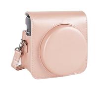 Riosin Instant SQ6 Protective Case for Fujifilm Instax Square SQ6 Camera, Premium PU Leather Camera Bag Cover with Removable Adjustable Strap (Blush Gold)