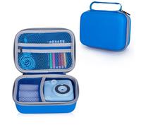 Riosin Kids Camera Case Compatible with Hangrui/TIATUA/CalineGam/GREENKINDER/Manttely/OPERHOO/Himont/Gofunly/ASTGMI Kids Camera Instant Print, Hard Storage Case with Inner Pocket- Case Only (Blue)