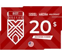 Riot Access Code 20 USD Key - UNITED STATES
