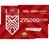 Riot Access Code 275000 COP Key - COLOMBIA
