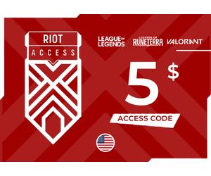 Riot Access Code 5 USD Key - UNITED STATES