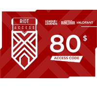 Riot Access Code 80 USD Key - LATIN AMERICA