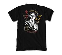 Riot Society Men's Short Sleeve Graphic and Embroidered Fashion T-Shirt, Geisha Shame 2.0 (Black), Large