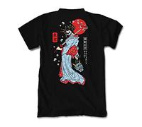 Riot Society Men's Short Sleeve Graphic Fashion T-Shirt, Geisha Samurai (Black), XXL