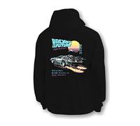 Riot Society Womens Graphic and Embroidered Hoodie Hooded Sweatshirt, Back to the Future Kanji (Black), XL