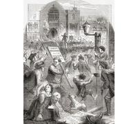 Riotous assembly outside Parliament House on the introduction of the unpopular excise scheme proposed by Robert Walpole in 1773. The scheme involved a system of warehousing for imported tobacco and