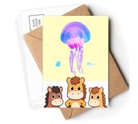 Riotous Profusion Florid Jellyfish Postcards Envelopes Cards Mailing Year Horse