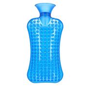 RiouPsithuric Hot Water Bottle Injection hot Compress Neck Irrigation Warm Water Bag Shoulder and Neck Pillow Type Explosion-Proof Thickened Flush Warm Water Bag (Color : Blue)