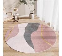 rious Round Crystal Velvet Rug for Bedroom Modern Short Pile Carpet for Kids' Room Soft Nursery Mat Cozy Living Room Accent (160cm)