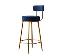 rious Velvet Bar Stools for Kitchen Breakfast, d Metal Legs, 65 cm Height, Ele High Chairs, Modern Design, table Seating for Dining Room & Home Bar