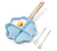 RIOVARM Induction Omelette Pan Non Stick Egg Frying Pan Small Frying Pan for Induction Hob Granite Coated Tamagoyaki Pan Creative Cute Japanese Omelete Pan for Breakfast PFOA Free