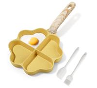RIOVARM Induction Omelette Pan Non Stick Egg Frying Pan Small Frying Pan for Induction Hob Granite Coated Tamagoyaki Pan Creative Cute Japanese Omelete Pan for Breakfast PFOA Free