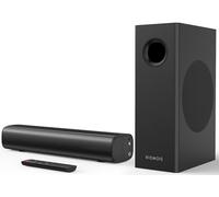 RIOWOIS Sound Bars for Smart TV with Subwoofer, 2.1 Deep Bass Small Soundbar Home Theater Surround System Speaker with 4 Inch Subwoofer, Bluetooth/Optical/AUX Connection, Compact Soundbar for TV