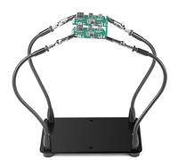RIOZOIU Helping Hands Soldering Station,soldering tools,Soldering Holder Metal Circuit Board Holder 4 Flexible Metal Arms Magnetic Helping Hand for Electronic Repair Soldering Jewelry Crafts