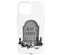 RIP 1400 Chess ELO Player Rating Graveyard Meme Case for iPhone 15