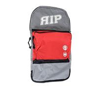 RIP Bodyboard Cover Backpack Travel Bag, w/Handles & Adjustable Straps, Carries 1-2 Boards to 45”, Large Outside Storage Pocket, Dual Sided Handle, Mesh Microfiber Wet Dry Bag Cover Black/Red